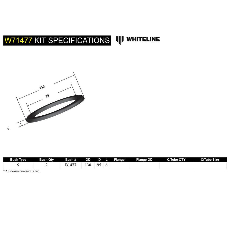 Whiteline W71477 Spring Pad Upper Bushing