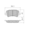 RDA GP Max Brake Pad Set Rear RDB2199