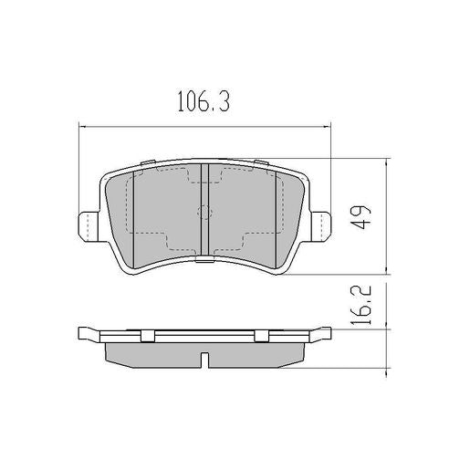 RDA GP Max Brake Pad Set Rear RDB2199