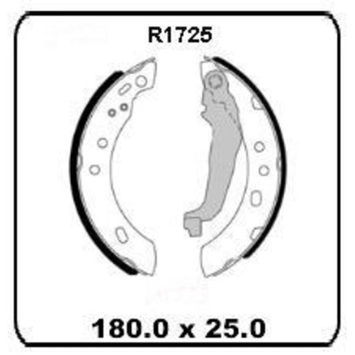 RDA Brake Shoe Set Rear R1725