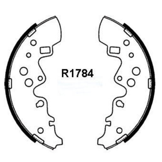 RDA Brake Shoe Set Rear R1784