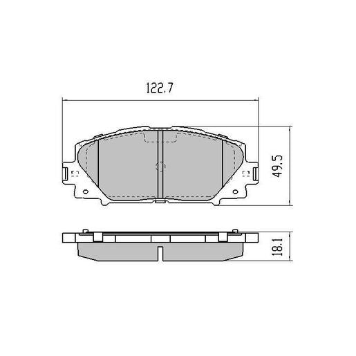 RDA GP Max Brake Pad Set Front RDB2009