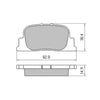 RDA GP Max Brake Pad Set Rear RDB2113