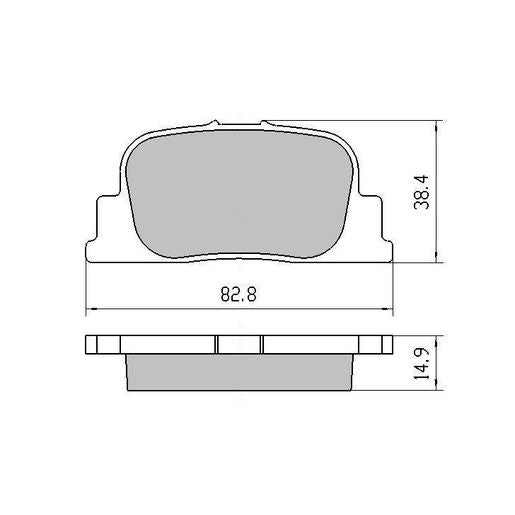 RDA GP Max Brake Pad Set Rear RDB2113