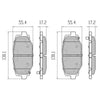 RDA GP Max Brake Pad Set Rear RDB2201