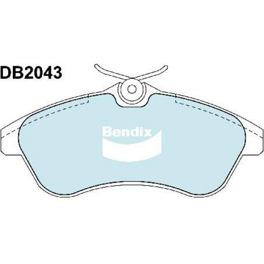 Bendix Euro Brake Pad Set Front DB2043 Euro+