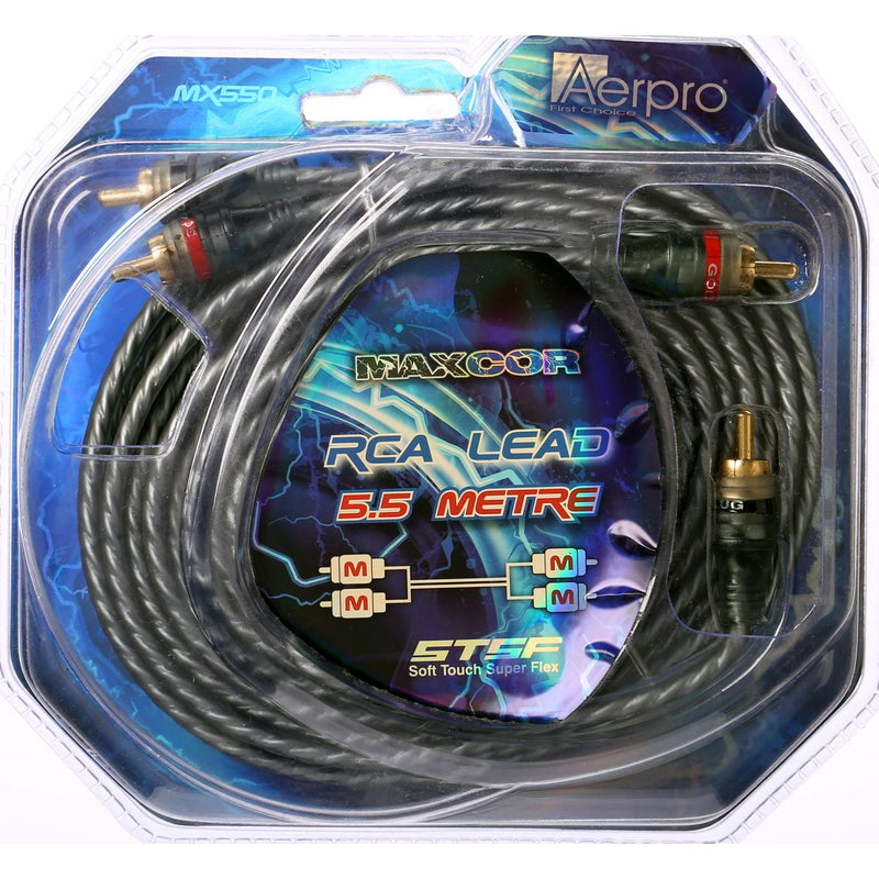 Aerpro Maxcor 2m-2m RCA Lead 5.5m MX550