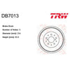 TRW Drum Brake Single DB7013
