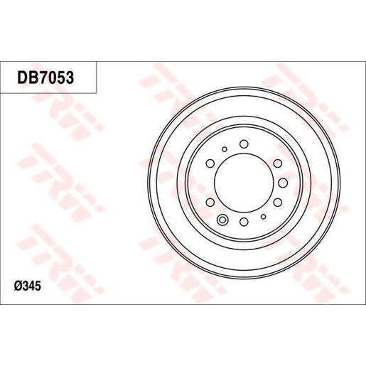 TRW Brake Drum DB7053