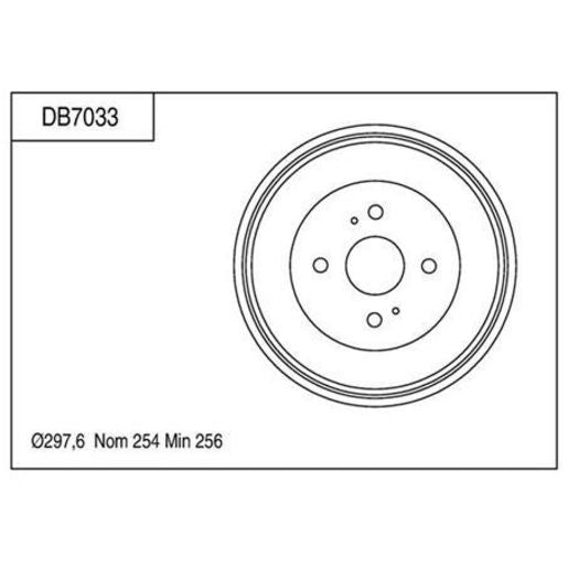 TRW Brake Drum DB7033