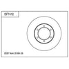 TRW Disc Brake Rotor 287mm DF7412S