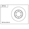 TRW Disc Brake Rotor 287mm DF7412S