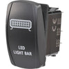 Narva Rocker Switch Light Bar 12/24V Blue LED 63224BL