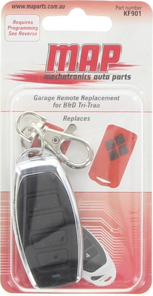 MAP Garage Door Remote (B&D Tri-Tran Code) KF901