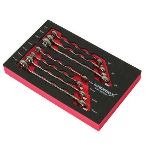 Kromex Flare Nut Spanner Set 7Pc KTK1400-EVA
