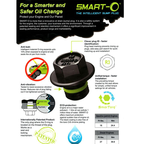 Smart-O Sump Plug Bulk 5 Pack R28PB1PB5