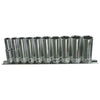 SP Tools Socket Rail 3/8"Dr Deep 12PT 10Pc Metric
