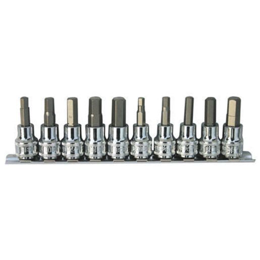SP Tools Socket Rail 3/8"Dr Inhex Metric/SAE 10Pc