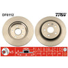 TRW Brake Rotor Single Rear DF6112S