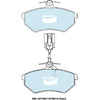 Bendix Euro Brake Pad Set Front DB1327 Euro+