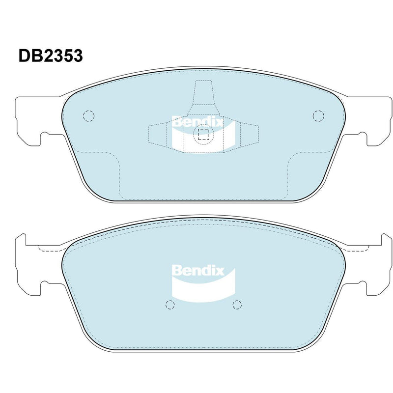 Bendix General CT Brake Pad Set Front DB2353 GCT