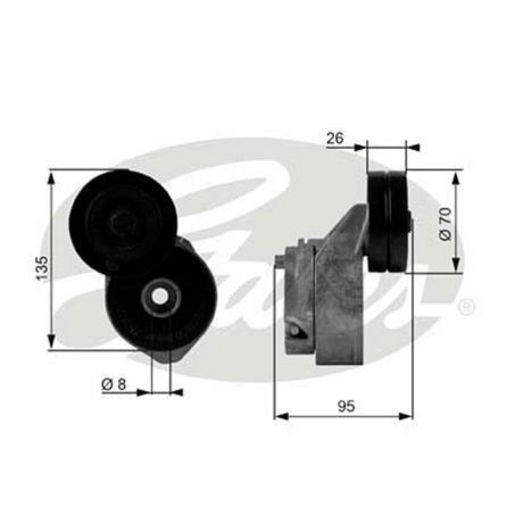 Gates Automatic Belt Tensioner 38430