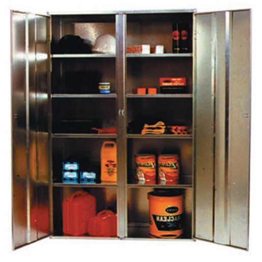Perth Petroleum Serv Storage Cabinet Galvanised STO2