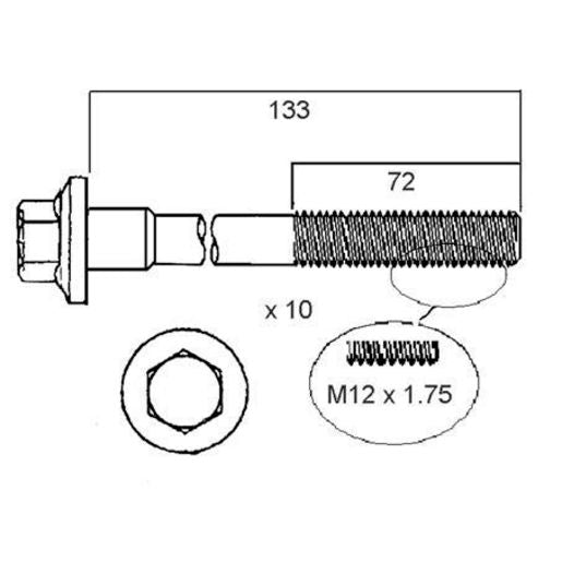 Permaseal Head Bolt Set HBS109