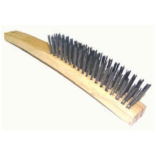 Josco 3 Row Stainless Steel Hand Brush Long Handle BLH3RSS