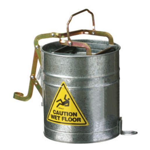 Oates Galvanised Metal Mop Wringer Mop Bucket With
