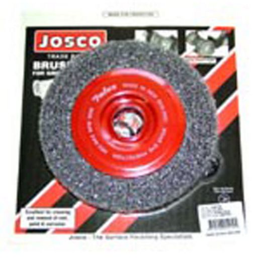 Josco 200mm x 28mm Multi-Bore Crimped Wheel Brush 103