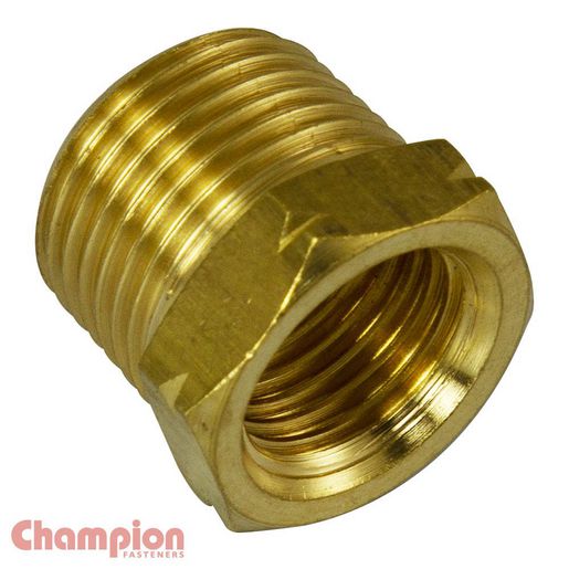 Champion Fasteners Reducing Bush Brass 1/2inch to 3/8inch