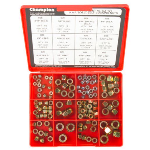 Champion Fasteners Unc And UNF 3/16" To 1/2" Self Locking