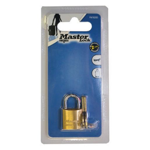 Master Lock Padlock Brass Fortress 20Mm FM1820D