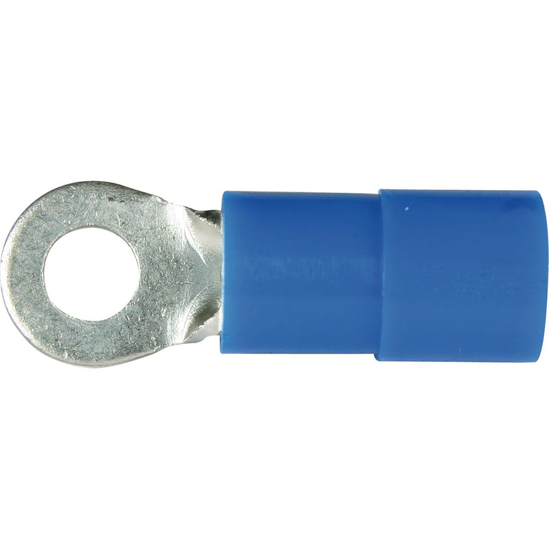 OEX Crimp Terminal Ring Blue Id 3.2mm Vinyl 25 Pce