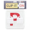 Clipit P-Plate Clips Red A/Q/S/T Pack of 2 2CRWP