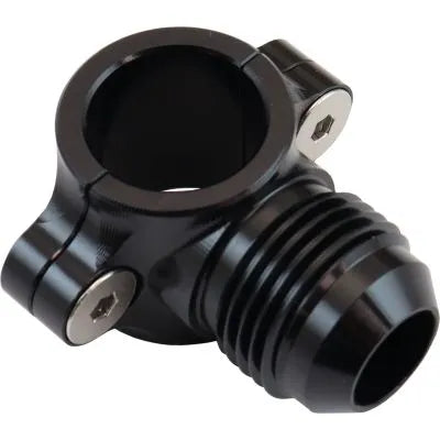 Aeroflow AF107-08-08BLK Clamp On Hard Line to Male AN