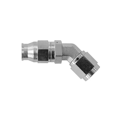 Aeroflow AF202-03S 200 Series Ptfe 45 Deg Steel Hose End