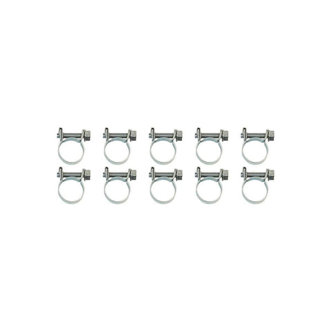 Aeroflow AF26-0911 9-11mm EFI Hose Clamp - 1/4" - 10 Pack