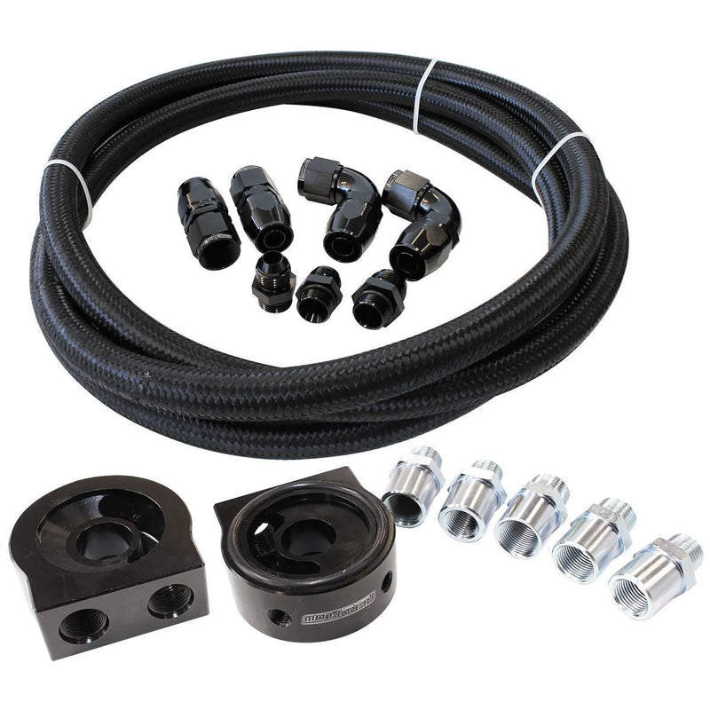 Aeroflow AF30-4000 Oil Cooler Line Kit - 3m Braided Hose