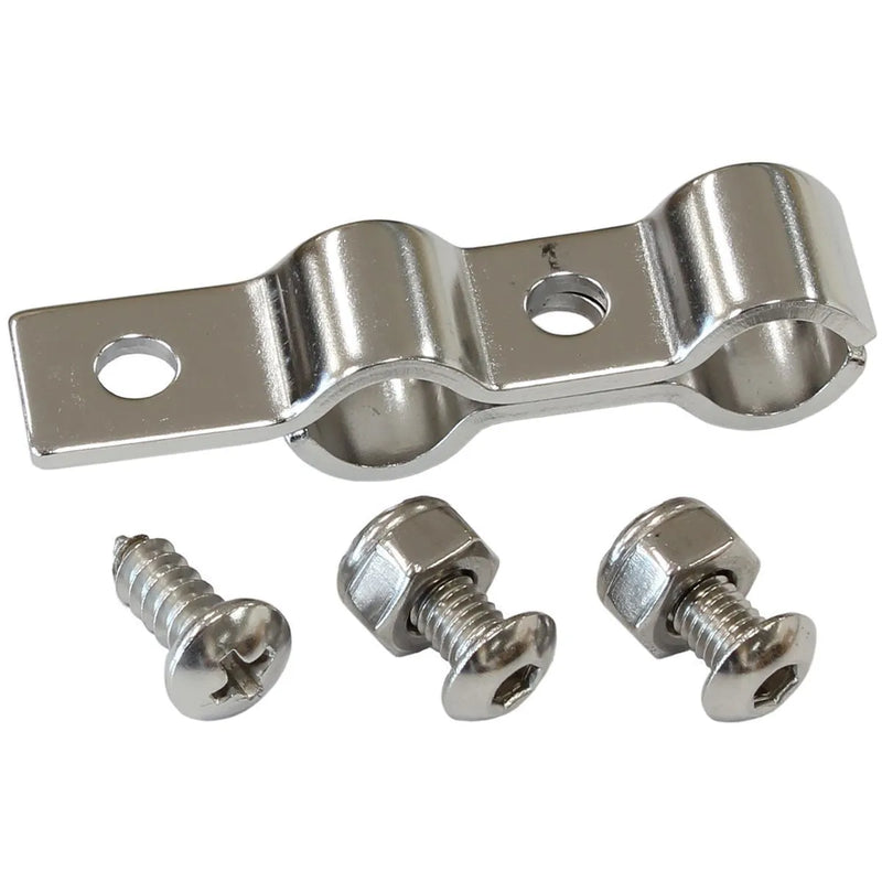 Aeroflow AF301-06-06 9.5mm Dual Hard Line Clamp w/Bracket