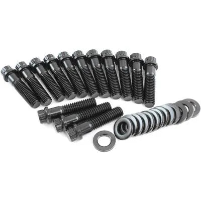 Aeroflow AF37-1225 Intake Bolts Black Finish - 14 Pack