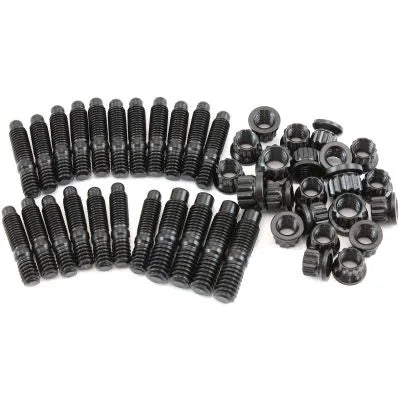Aeroflow AF37-2310 Oil Pan Stud Kit - Black Finish (Small