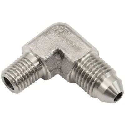 Aeroflow AF381-01 Stainless Steel 90° 1/16" NPT to Male