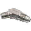 Aeroflow AF382-01 Stainless Steel 45° 1/16" NPT to Male