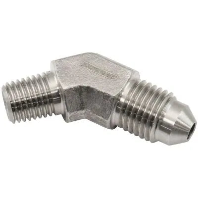 Aeroflow AF382-01 Stainless Steel 45° 1/16" NPT to Male