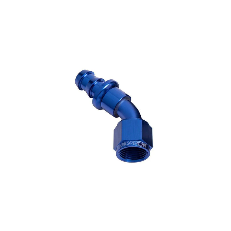 Aeroflow AF402-08X 400 Series Push Lok 45 Deg Hose End
