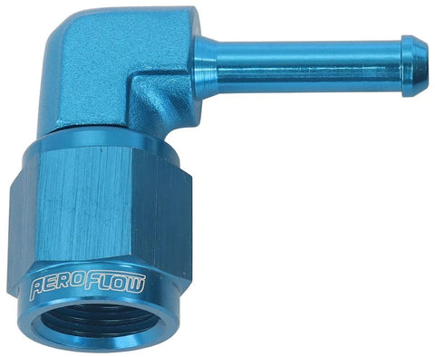 Aeroflow AF413-04-XPX 90° Hose Barb 3/16" to -4AN
