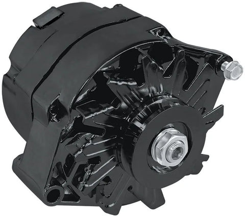 Aeroflow AF4270-1120-XPX Chev Style 1-Wire Alternator - Black
