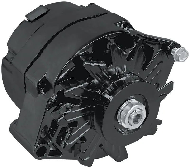 Aeroflow AF4270-1120-XPX Chev Style 1-Wire Alternator - Black